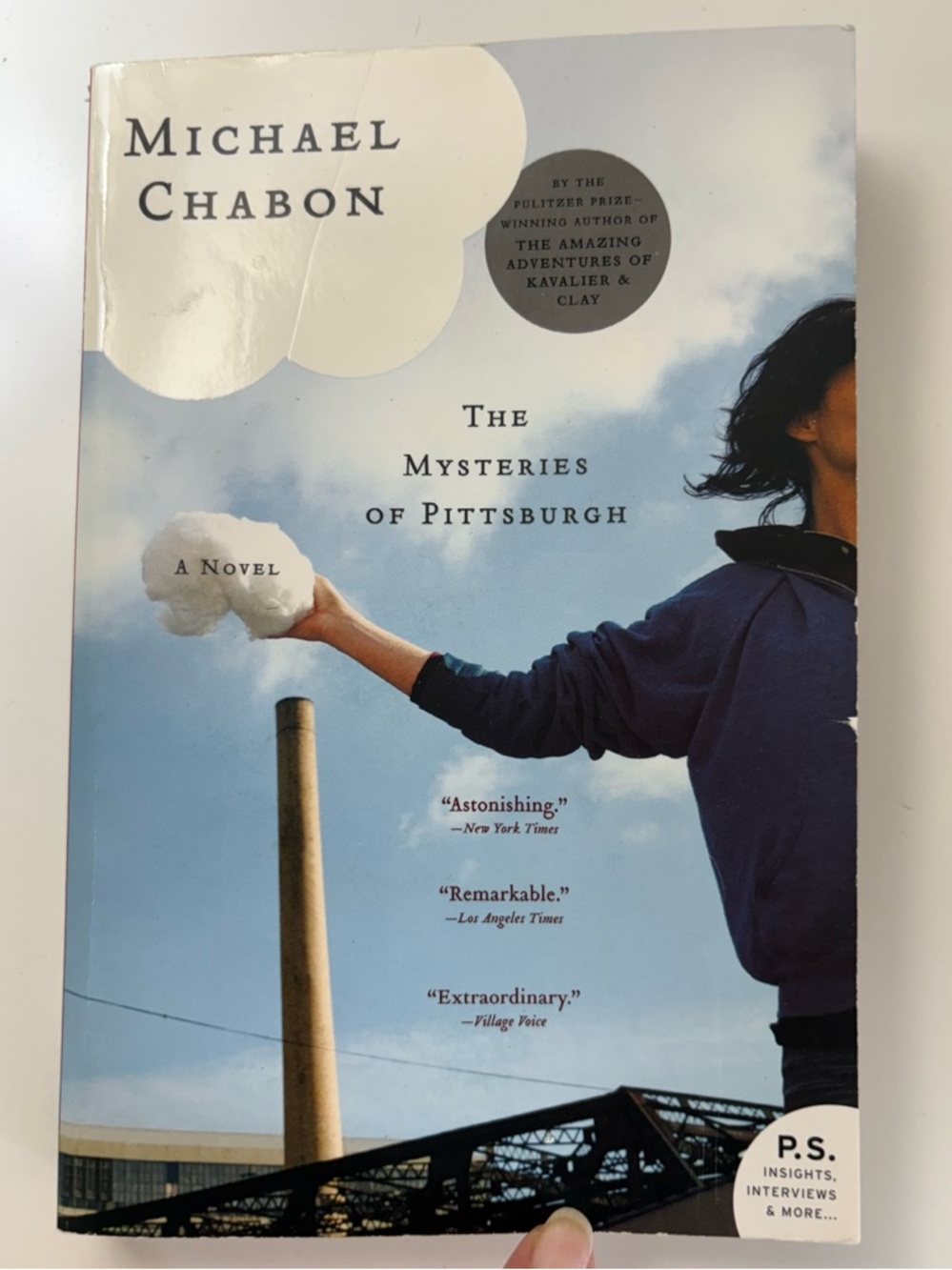The Mysteries Of Pittsburgh By Michael Chabon Paperback Novel Book